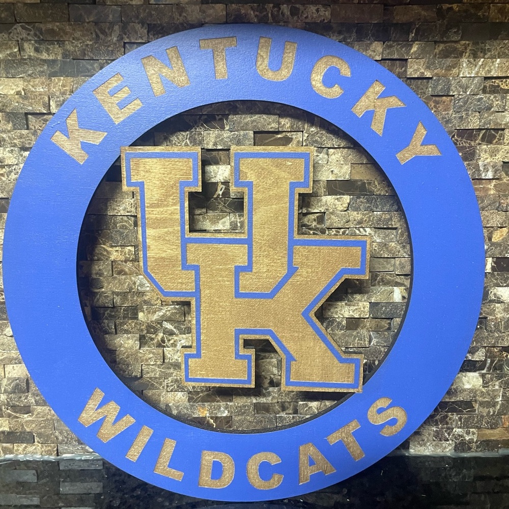 Kentucky Wildcats Wooden Sign